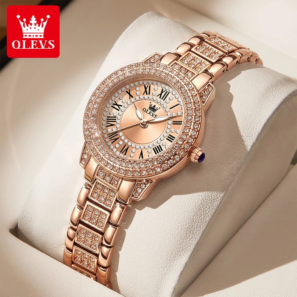 Jewelry Diamond Watches - OLEVS 9943 Orologio al quarzo originale