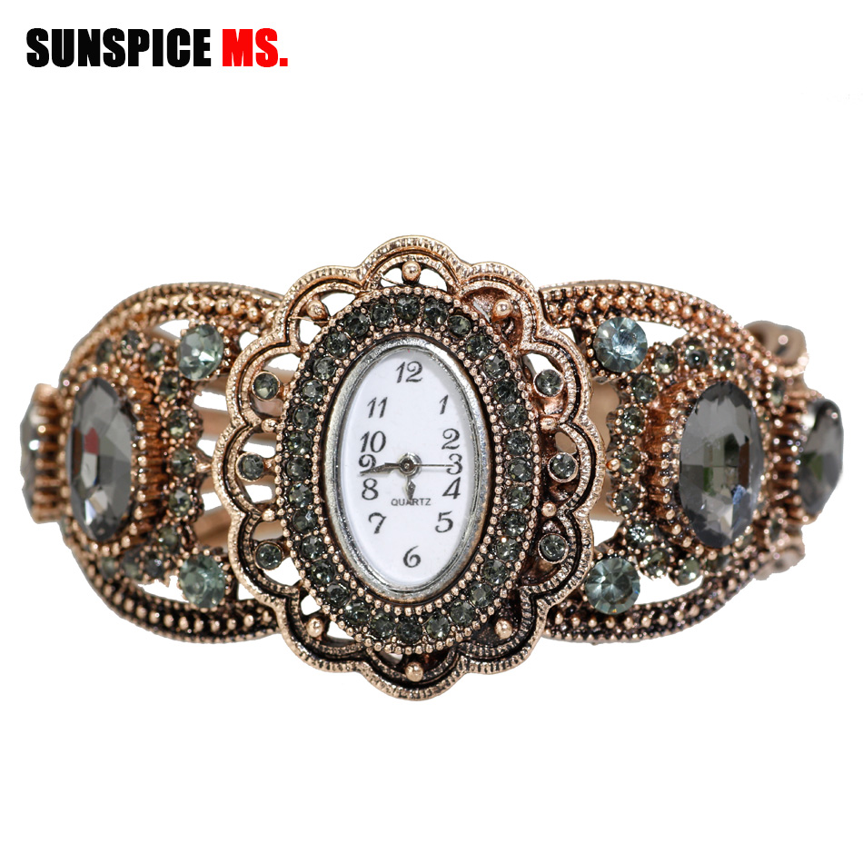 Indian Jewelry Watches - SUNSPICE-MS Orologio Da Polso Al Quarzo