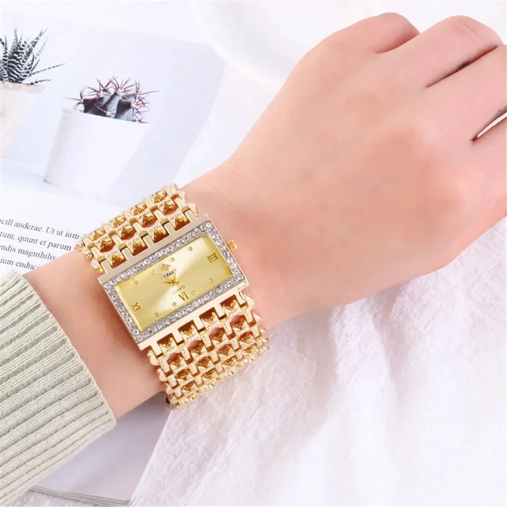 Jewelry Diamond Watches - Orologio al Quarzo di Lusso da