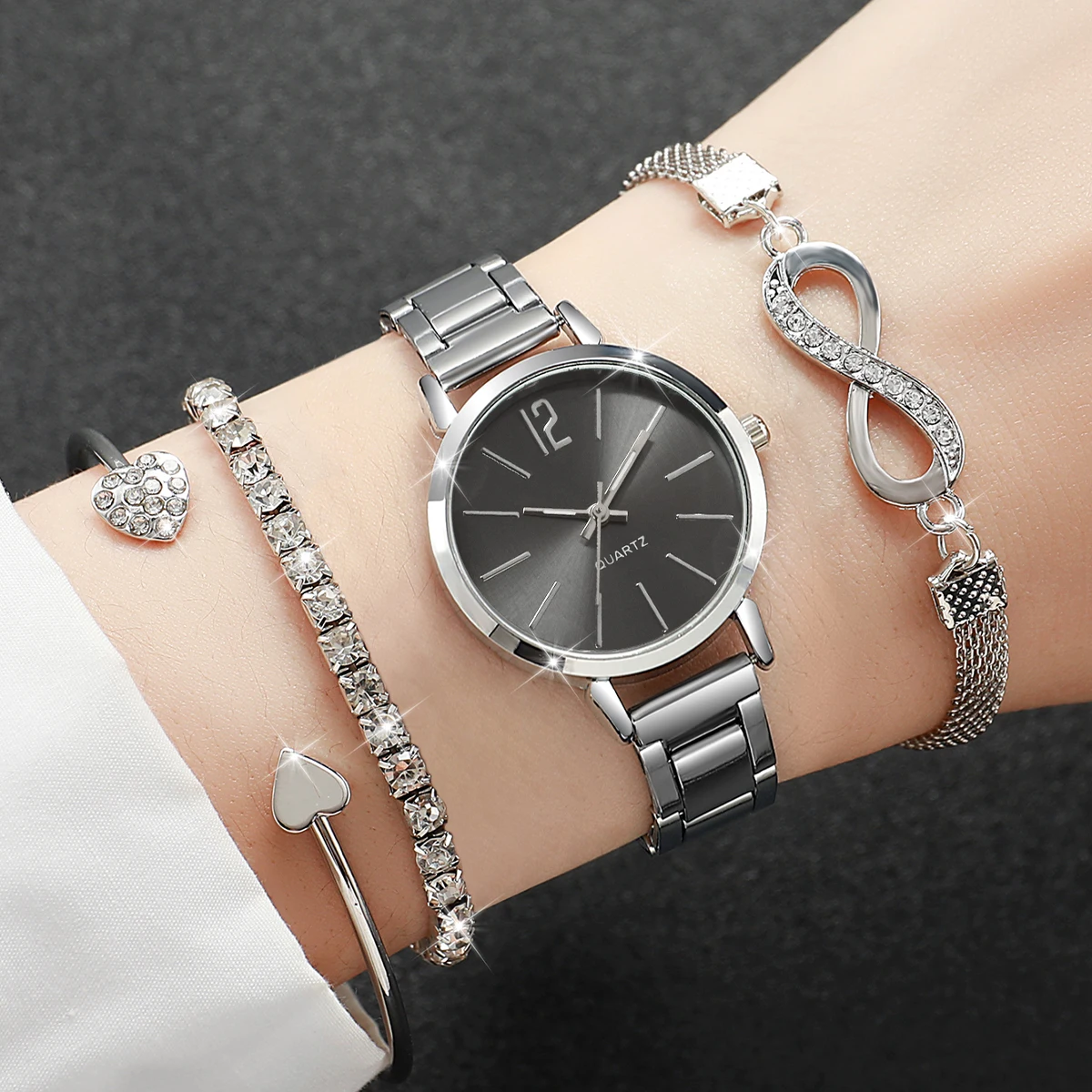 4 pz/set cinturino in lega di  - Jewelry Diamond Watches recensione e prezzo