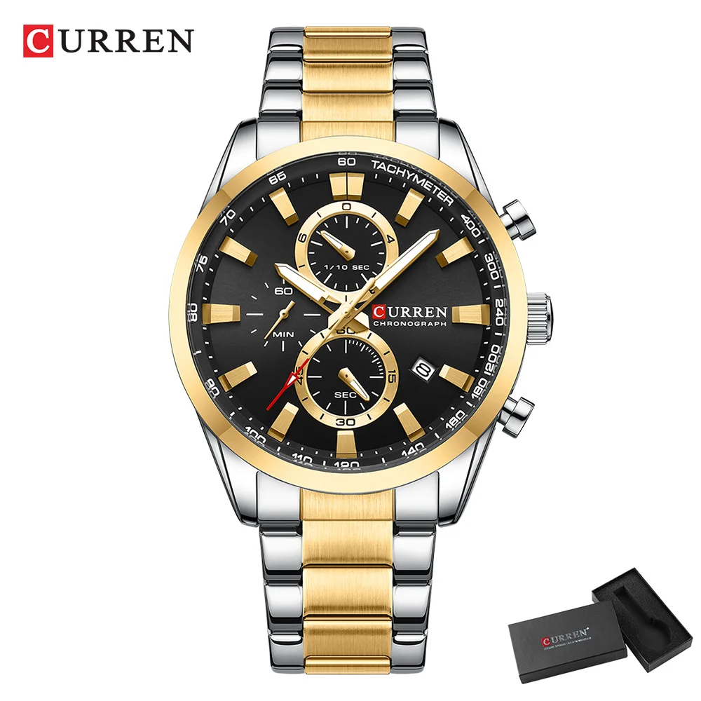 CURREN Casual Quarzo Crono Oro - Jewelry And Watches recensione e prezzo