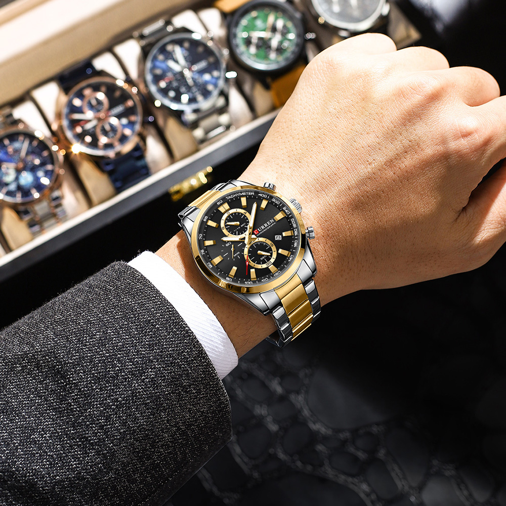 CURREN Casual Quarzo Crono Oro - Jewelry And Watches recensione e prezzo