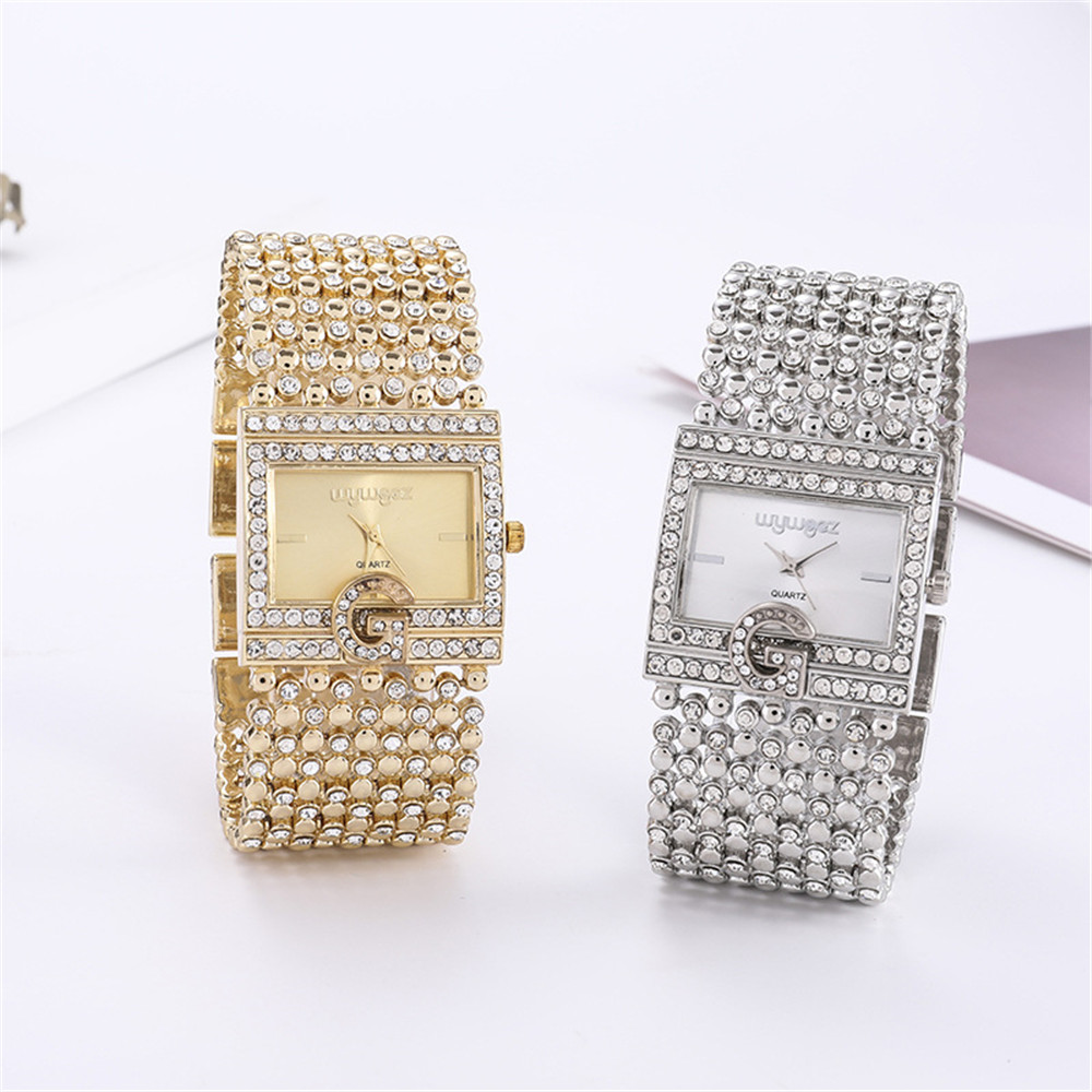 Semplici orologi quadrati in o - Jewelry Diamond Watches recensione e prezzo
