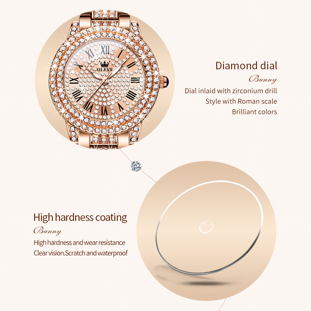 OLEVS 9943 Orologio al quarzo  - Jewelry Diamond Watches recensione e prezzo